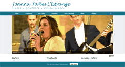 Desktop Screenshot of joannaforbeslestrange.com